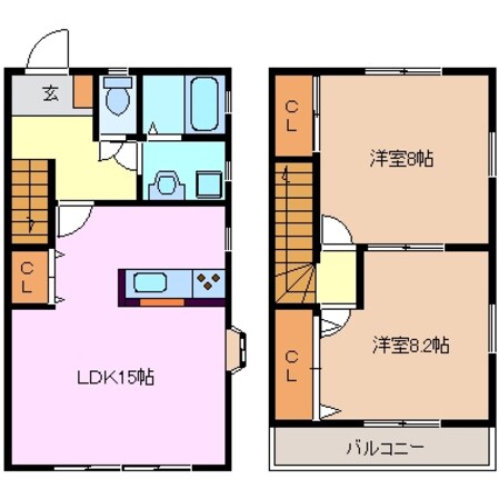 楠駅 徒歩9分 1階の物件間取画像